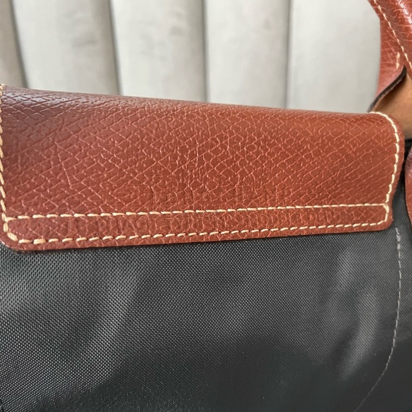 ❗️SOLD❗️Longchamp Le Pliage Eiffel Tower Short Handles Medium Tote - Picture 7 of 10